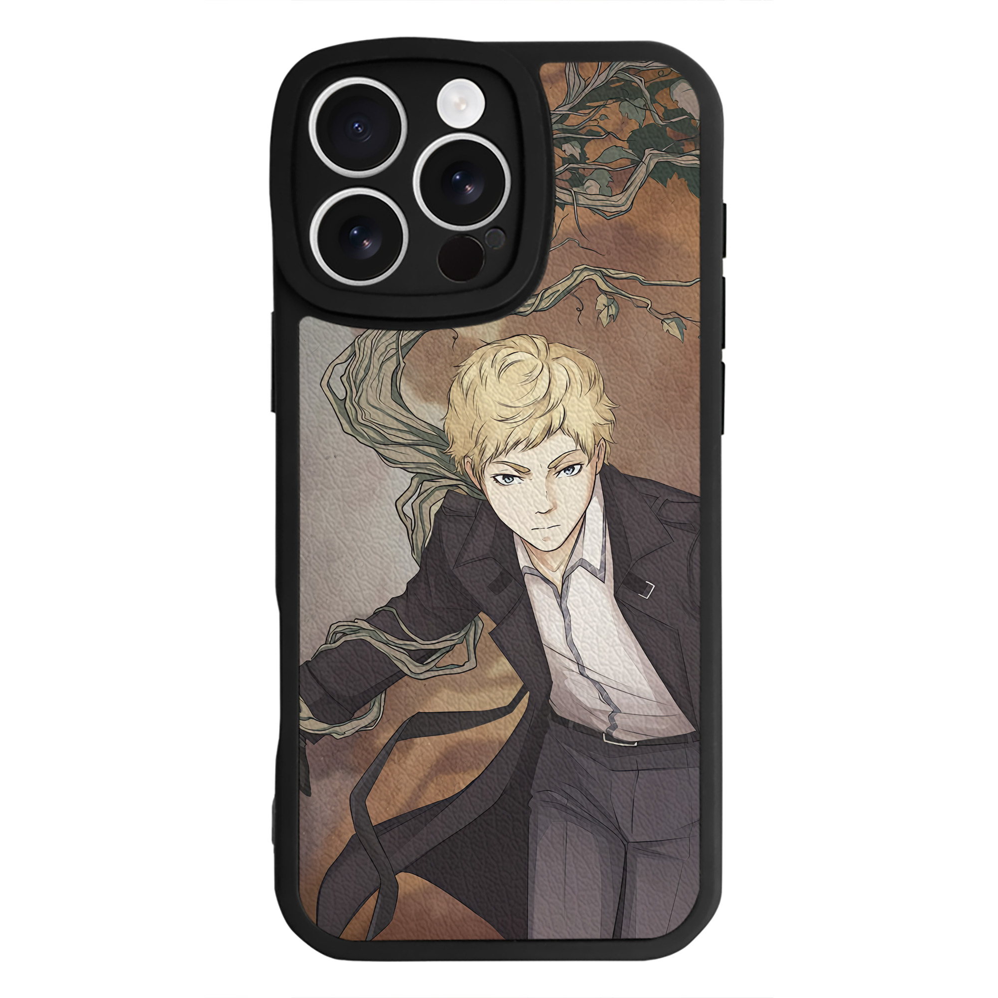 （画像用） 文豪ストレイドッグス Bungo Stray Dogs 【iPhone 16シリーズ対応】シリコンスマホケース（レザー調） 材質：シリコン